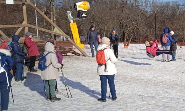 Hókeresőben a Normafánál, 2023. február 2.