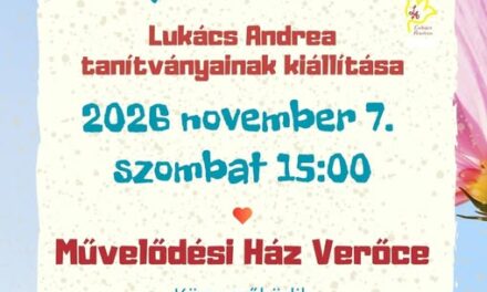 KIÁLLÍTÁS VERŐCÉN (Pék Mari is), 2026.november 7., szombat