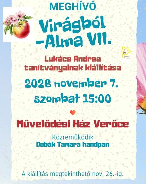 KIÁLLÍTÁS VERŐCÉN (Pék Mari is), 2026.november 7., szombat
